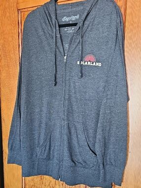 Sugarland Gray Light Weight Zip-Up Hoodie Size XXL